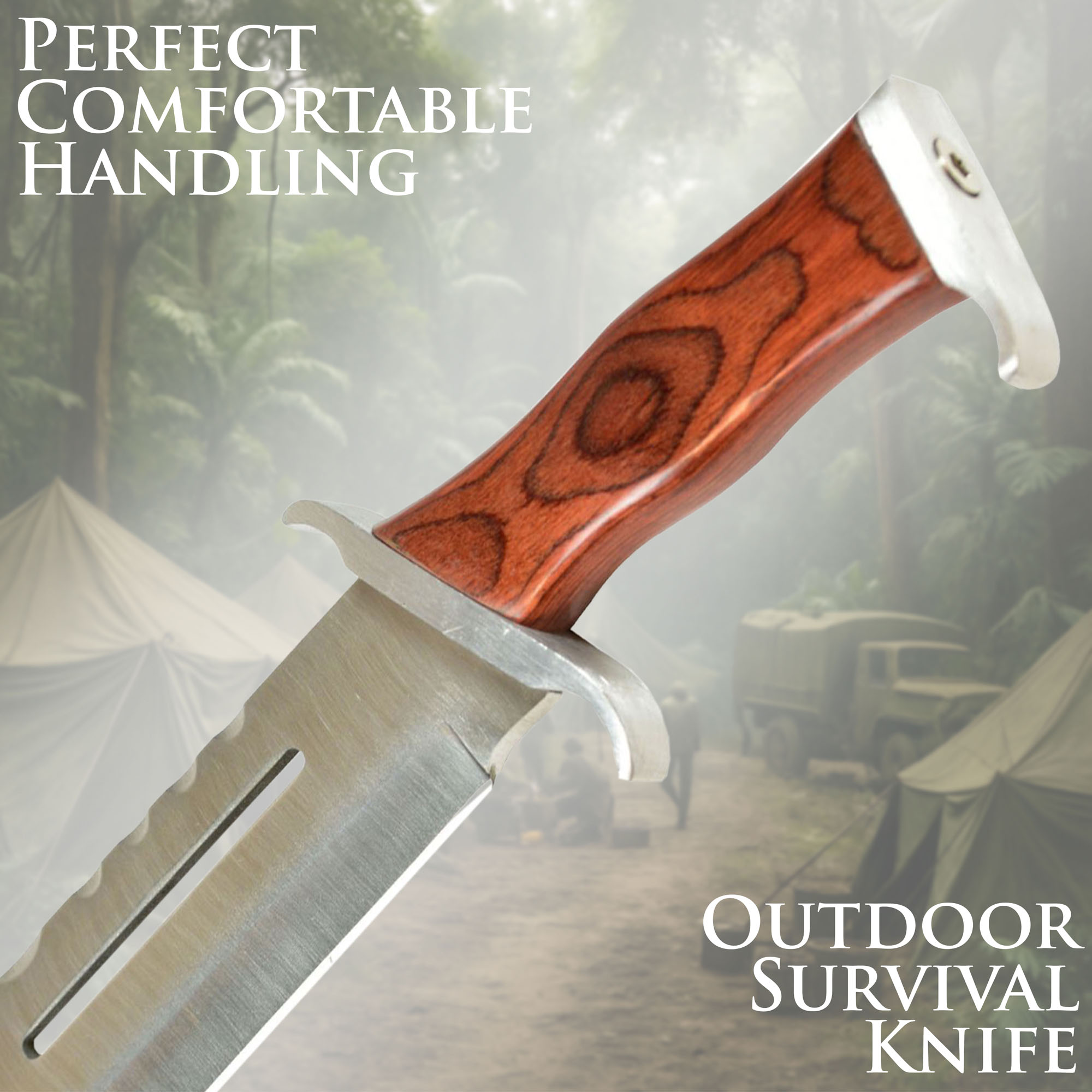 Rambo Knife Set – First Blood Part II & Rambo III | Legendary Movie Replica Bundle with Leather Sheaths