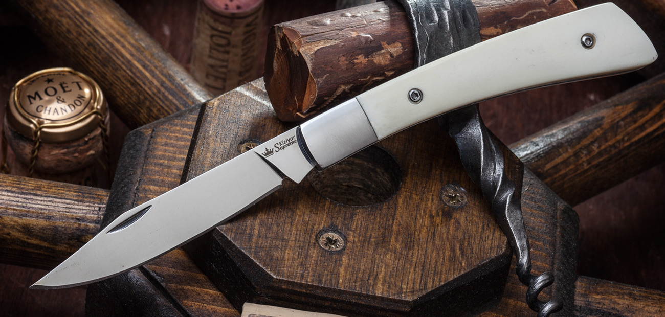 Gent Messer mit Gleitgelenk, 440C - Satinierung