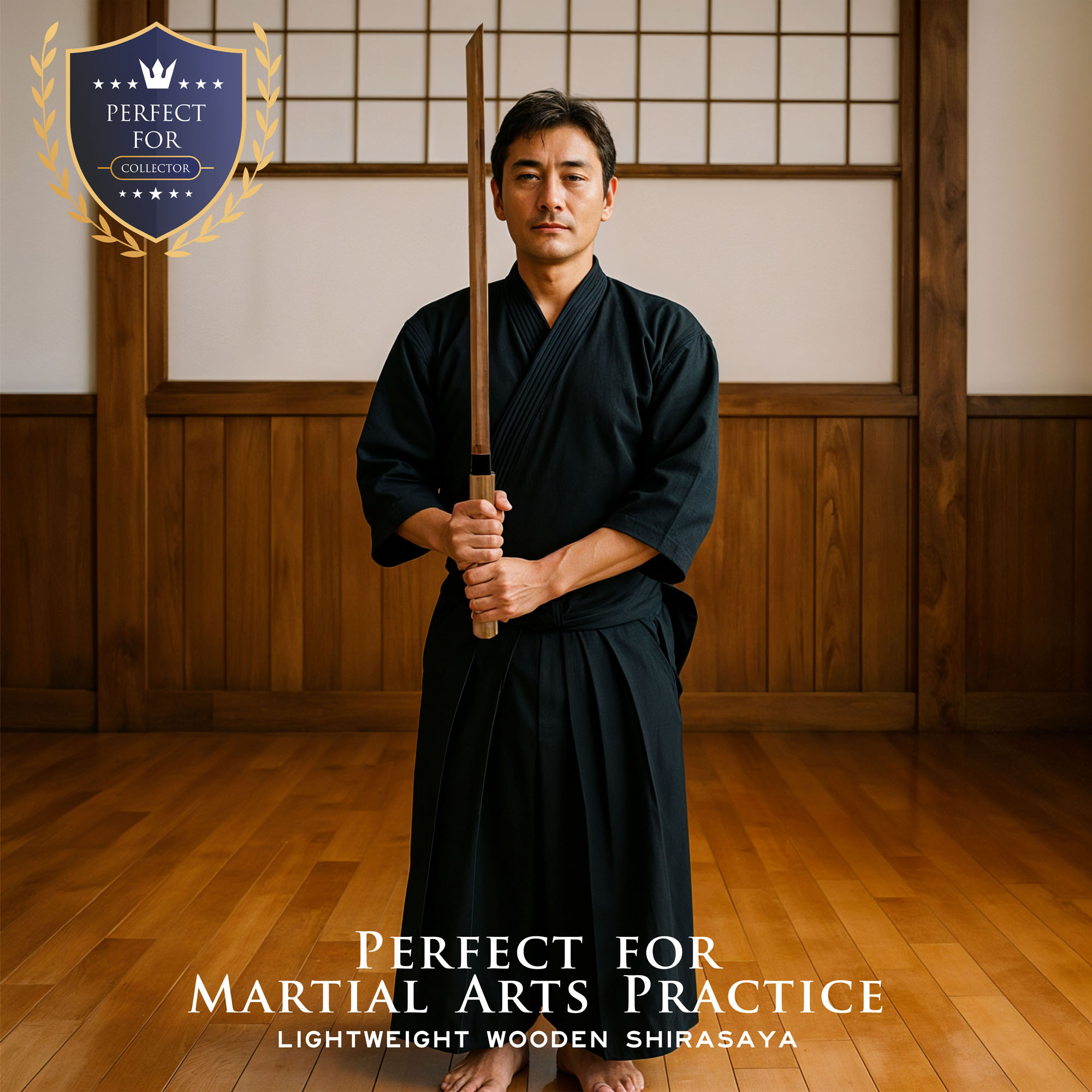 Shirasaya Katana mit Scheide - Holzversion