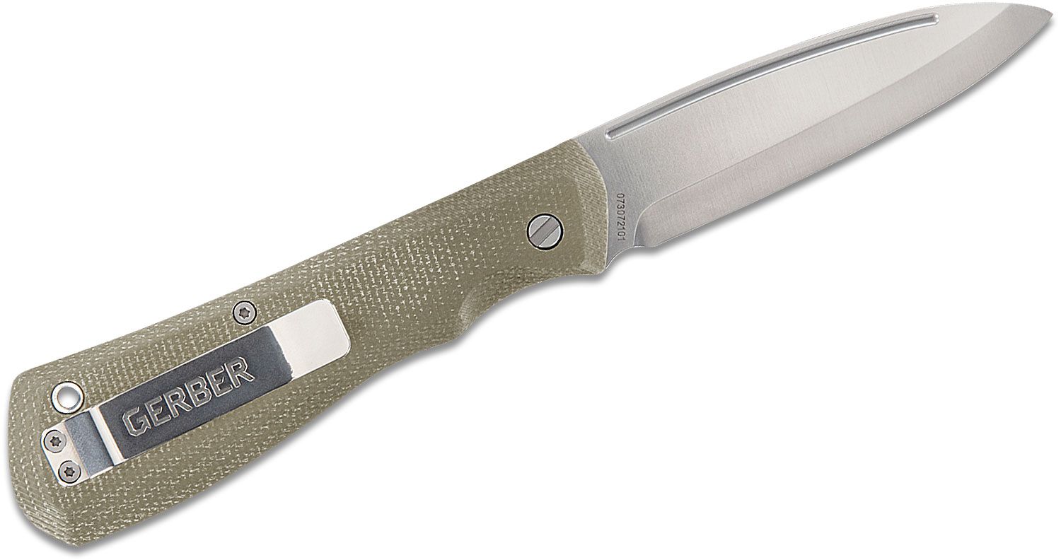 Mansfield Swayback, Olive Micarta Handles