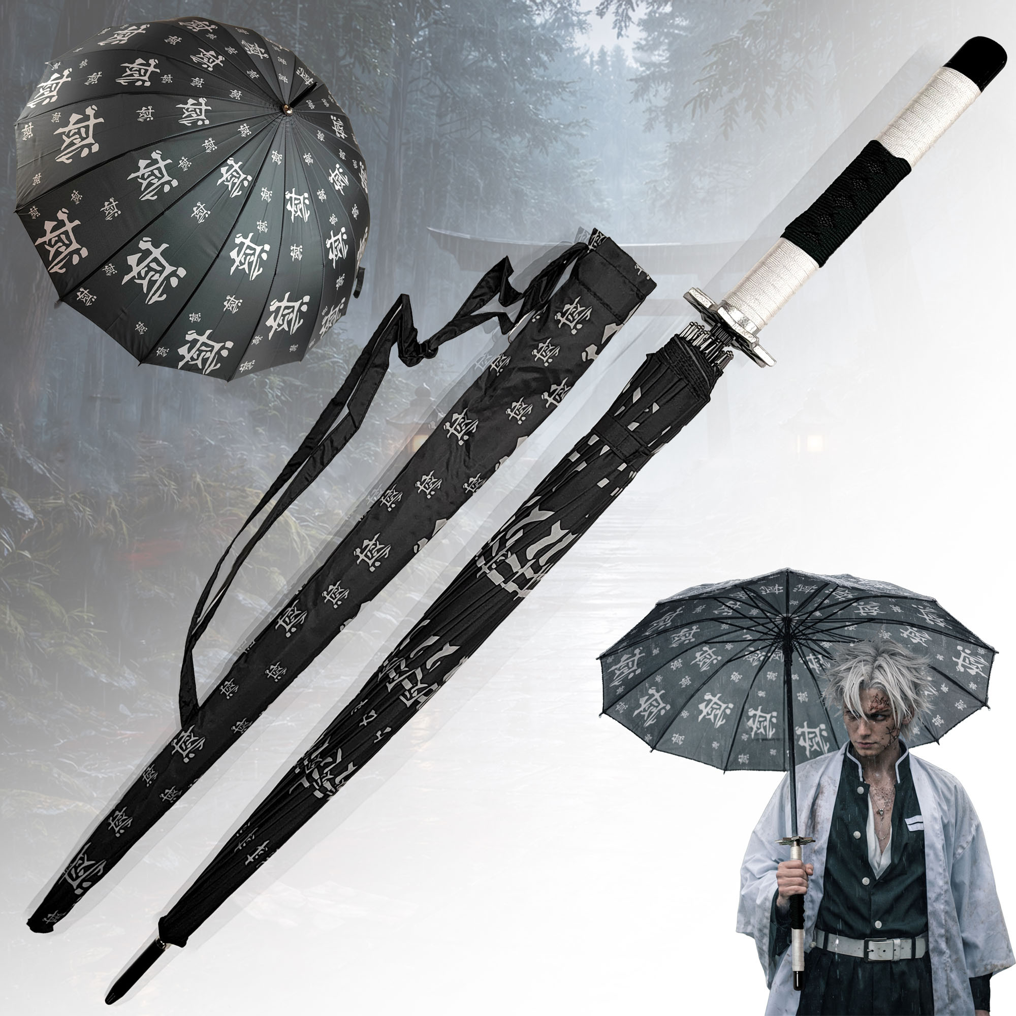 Demon Slayer - Shinazugawa Sanemi Katana Regenschirm