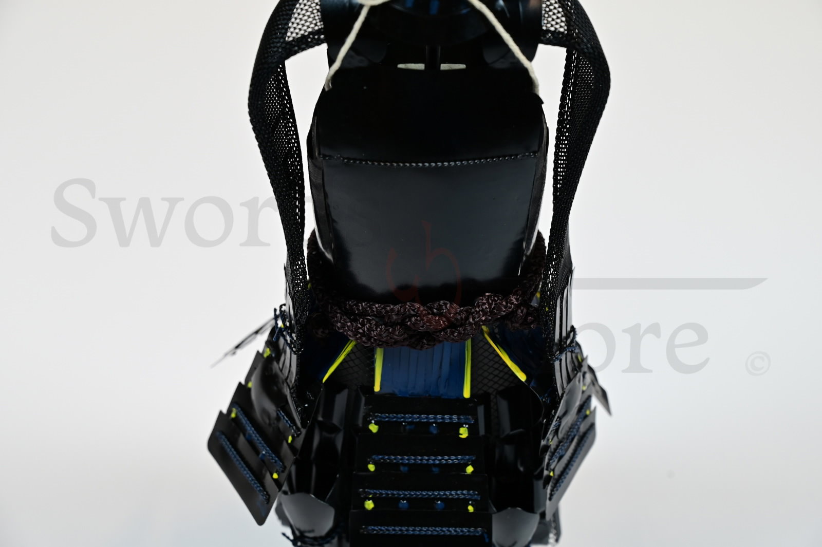 Japanese samurai armor miniature, black