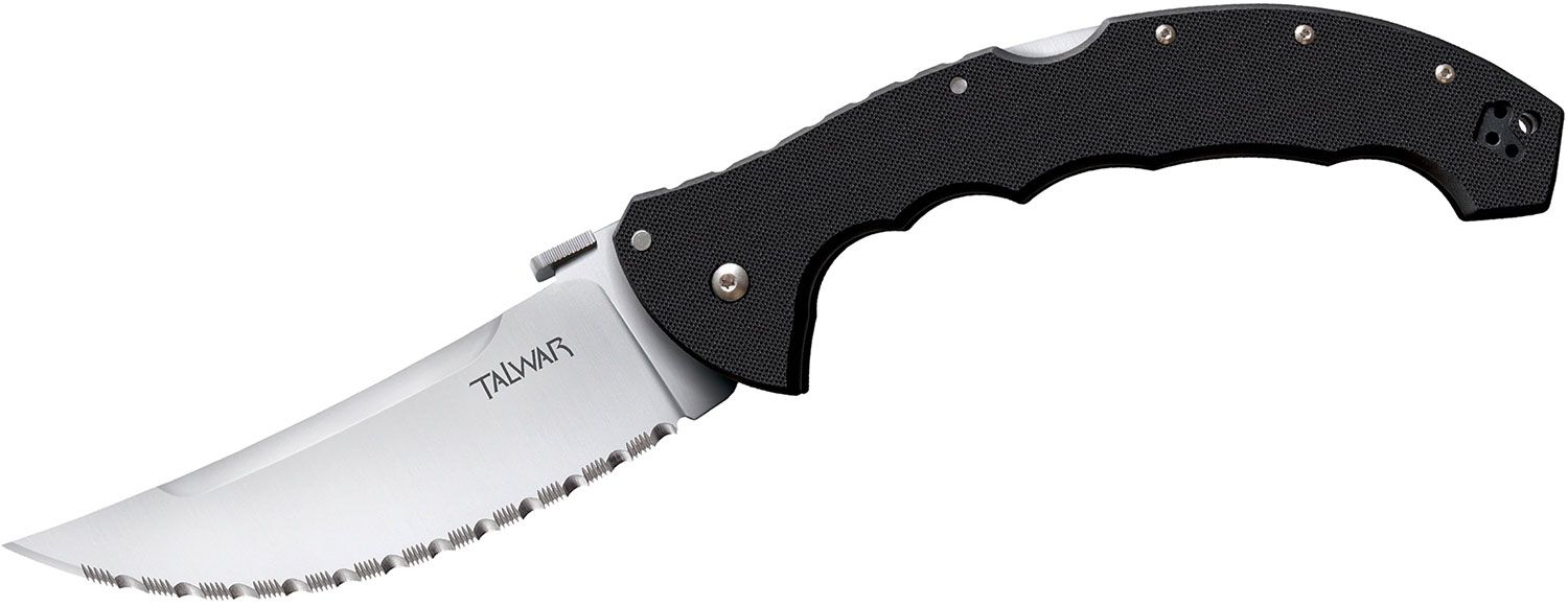 Talwar Folding Knife, serrated edge