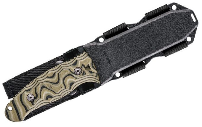 EX-F02, 154CM Stonewashed Clip Point Blade, Green G-Mascus Handle