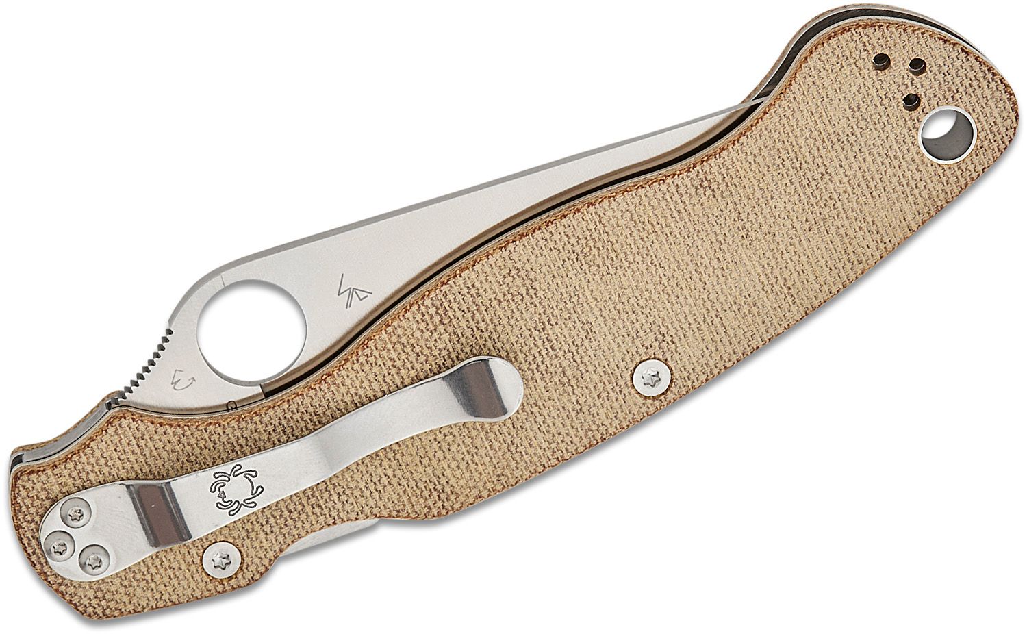 Military 2, Brown Canvas Micarta Handle