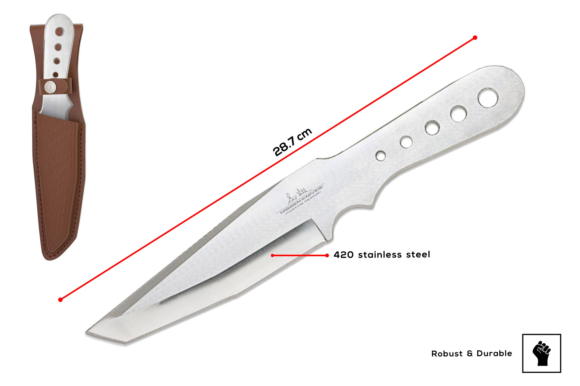 Gil Hibben Thrower Triple Set Tanto Large Gil Hibben Thrower Triple Set Tanto Large