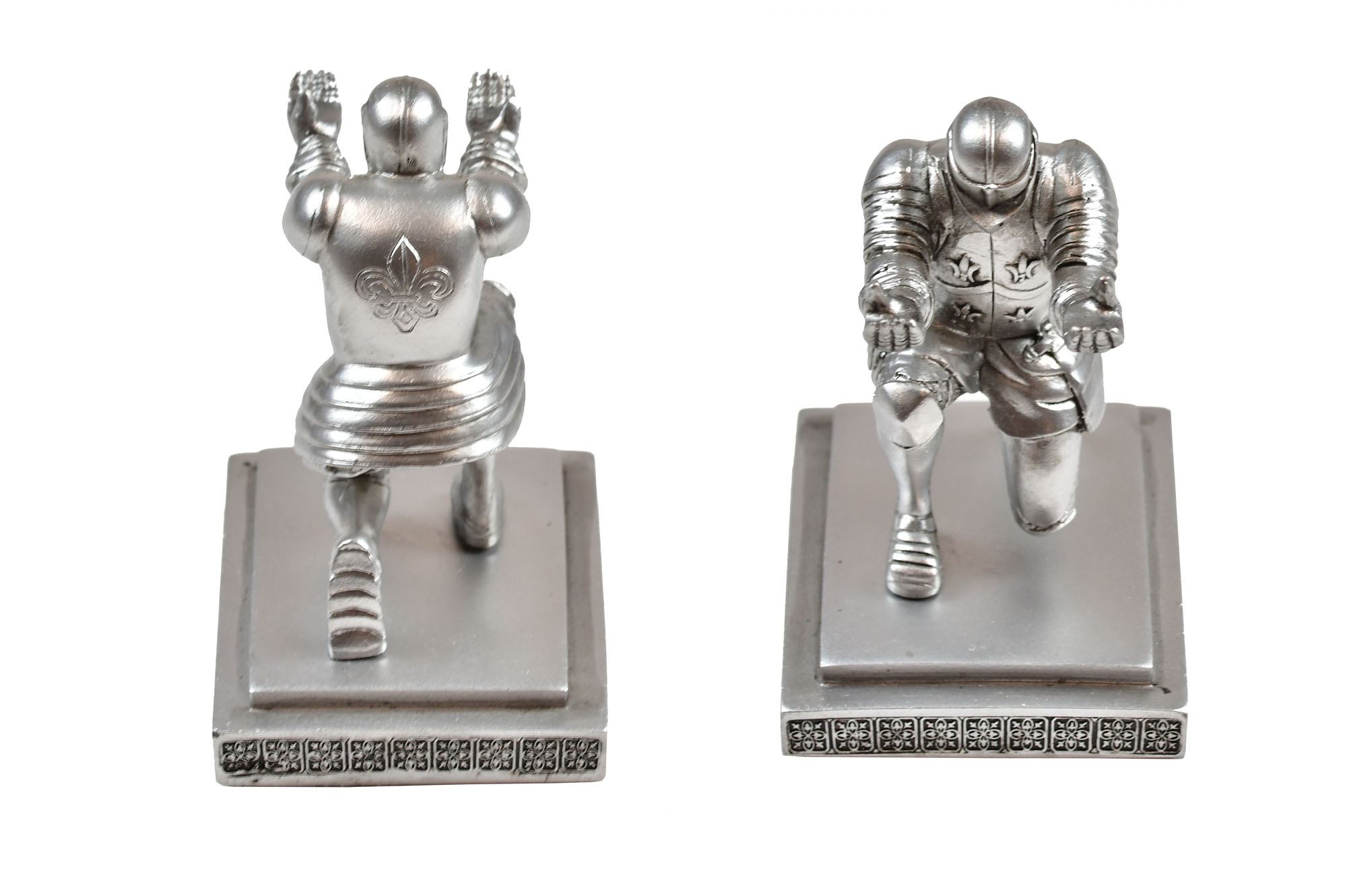 Knight figurine - holder for letter opener, kneeling medieval knight