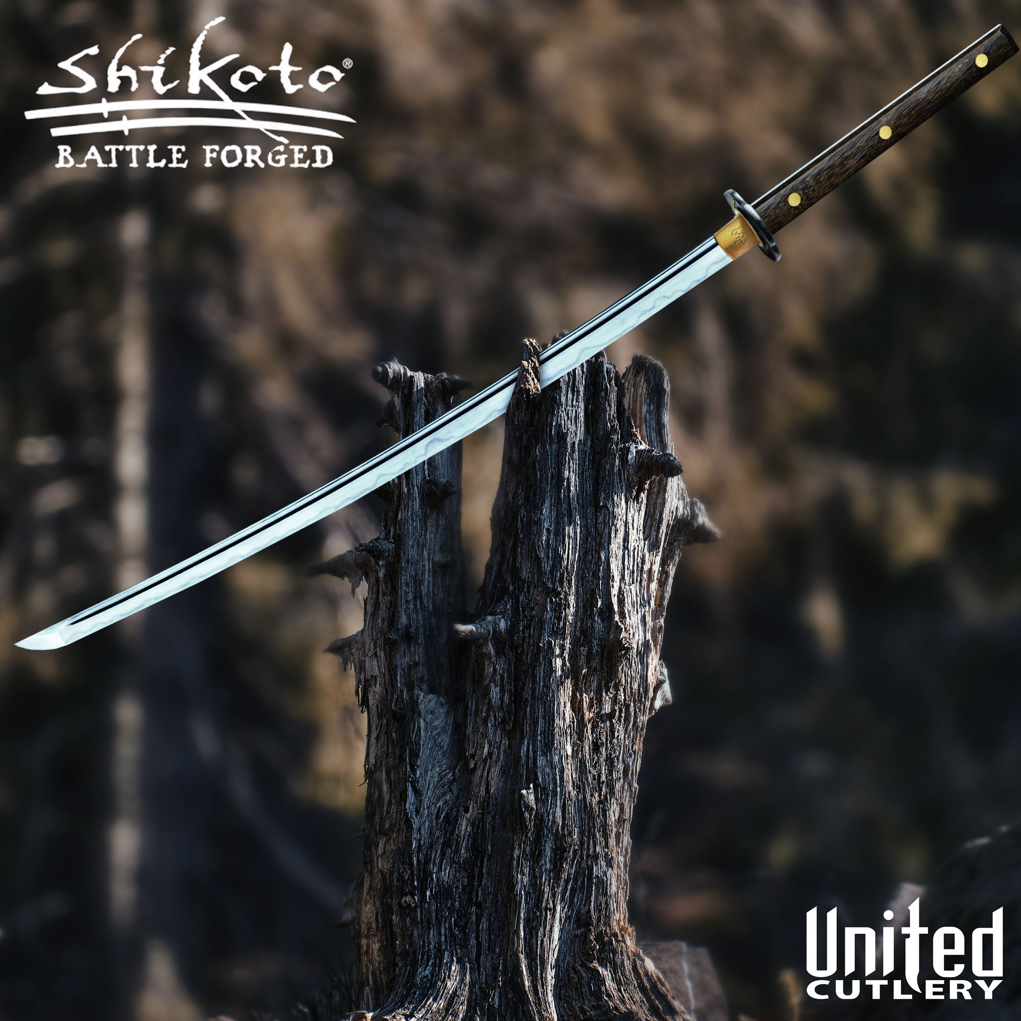 Shikoto Tigerwood Katana mit Scheide