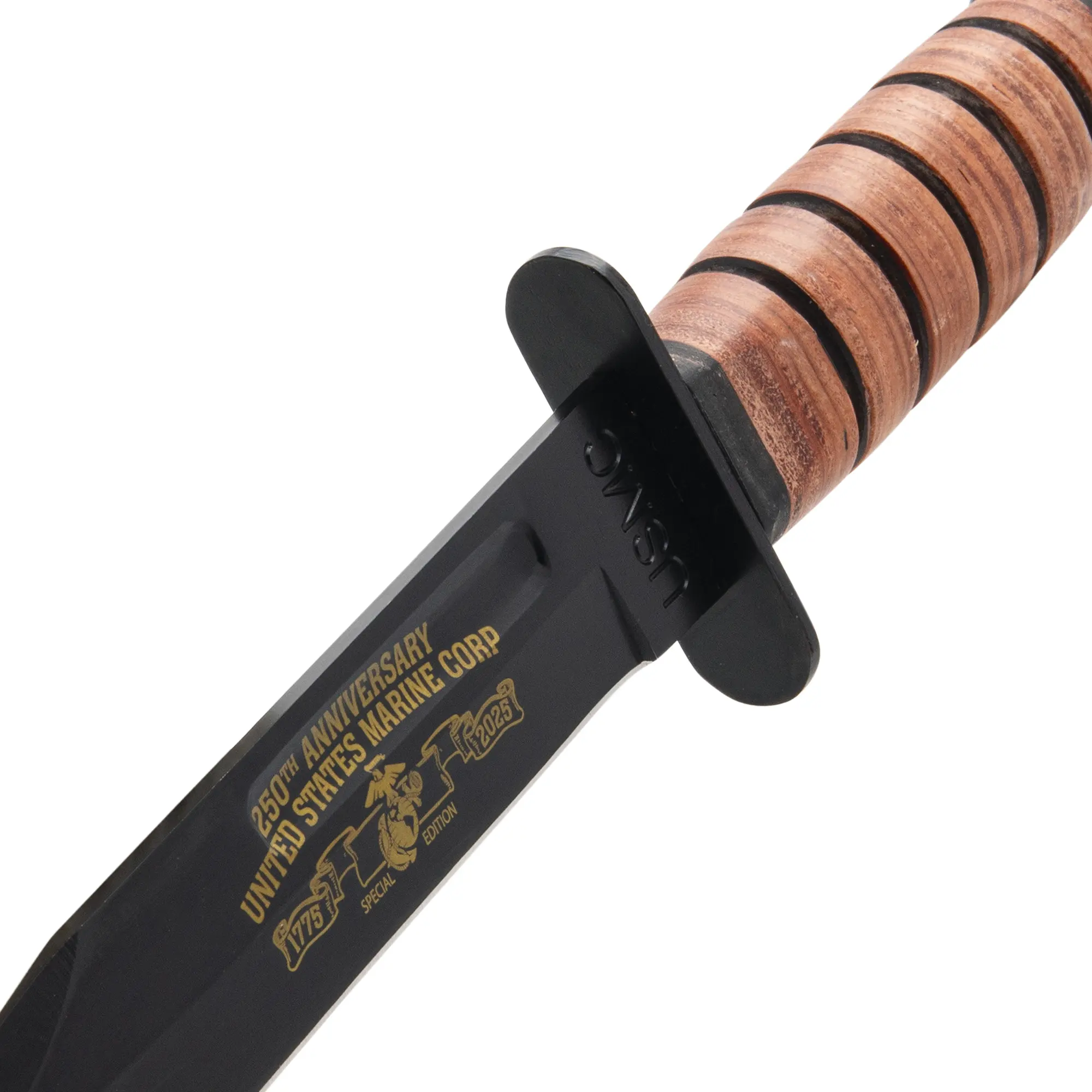 USMC 250th Anniversary Combat Messer mit Lederscheide