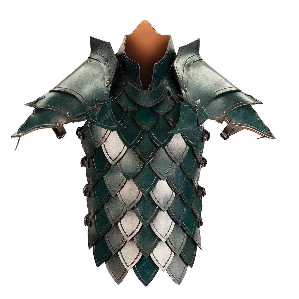 Green Elven Battle Armour - Leather