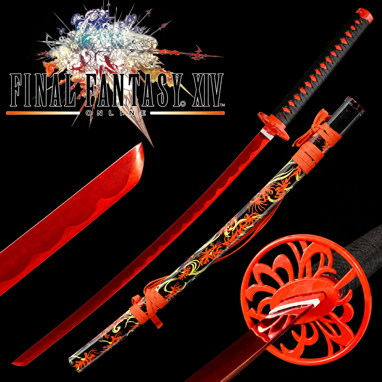 Final Fantasy 14 - Higan Shigan Katana inkl. Holzscheide