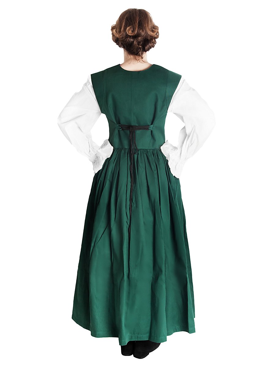 Peasant Woman's Dress, Green, Size L