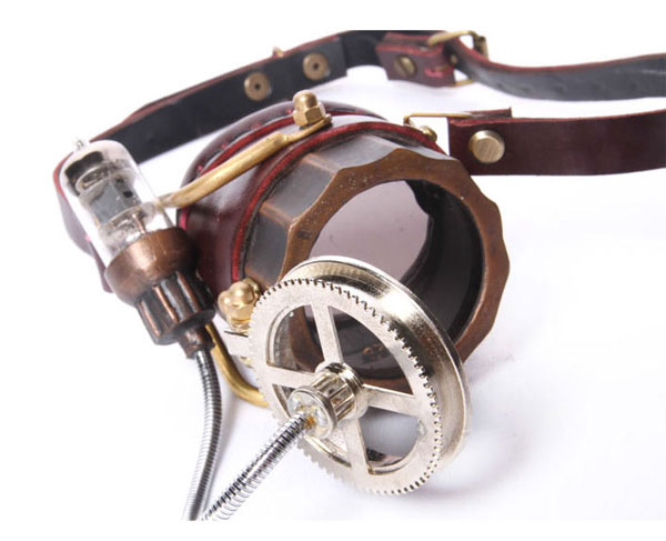 Monokel mit LED braun