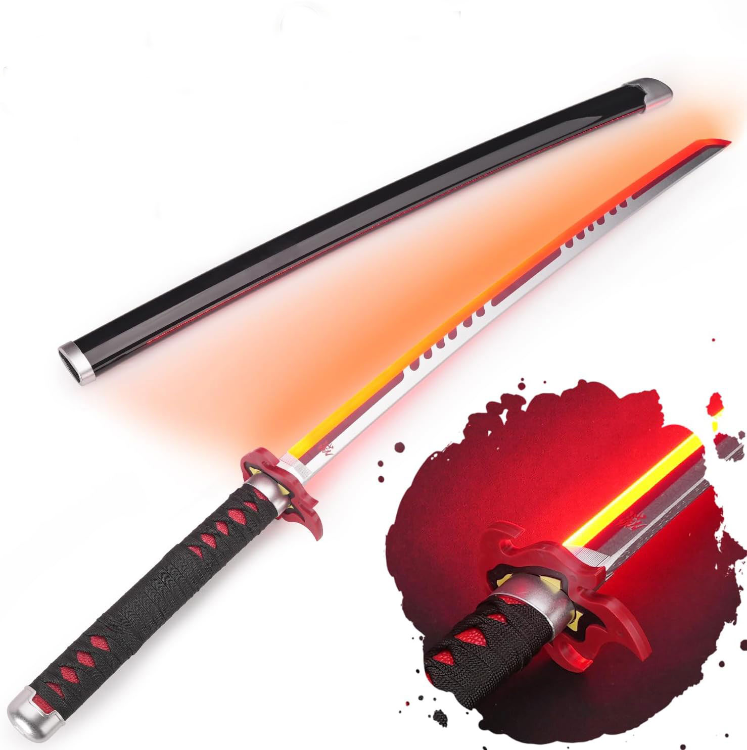 Demon Slayer: Kimetsu no Yaiba - Tanjiro Kamado Schwert v2 - Fire Breath - LED Version