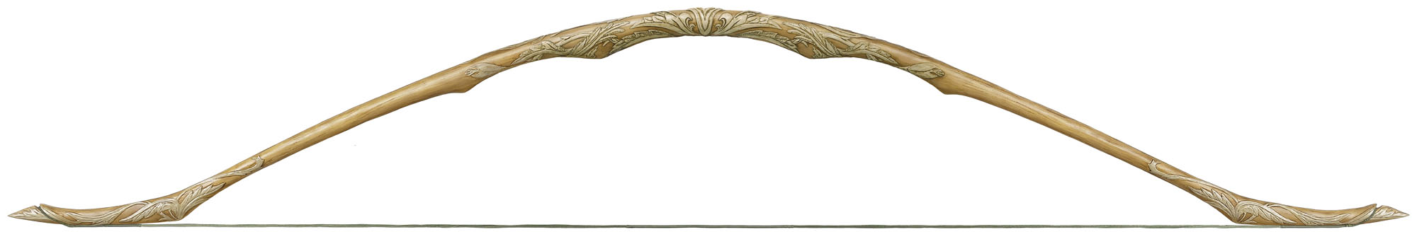 Herr der Ringe - Legolas Lothlorien Bogen mit Pfeil und Wanddisplay