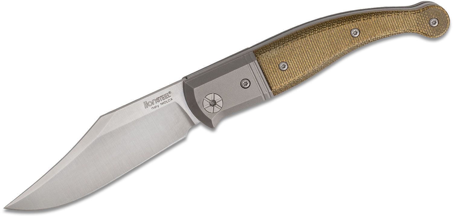Gitano GT01 CVG, Niolox Clip Point Blade, Green Canvas Micarta Handle