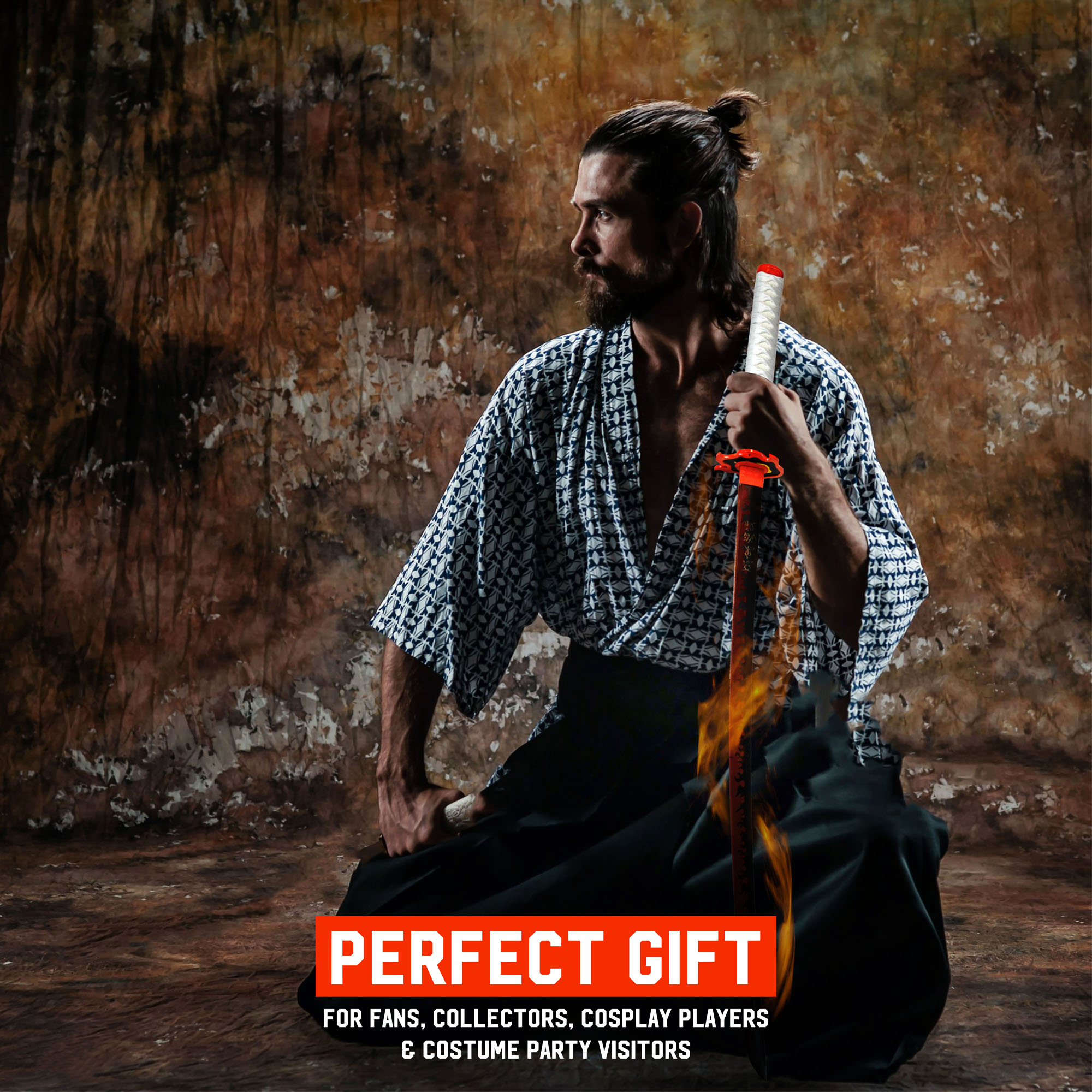 Demon Slayer: Kimetsu no Yaiba - Rengoku Kyoujurou Schwert - handgeschmiedet