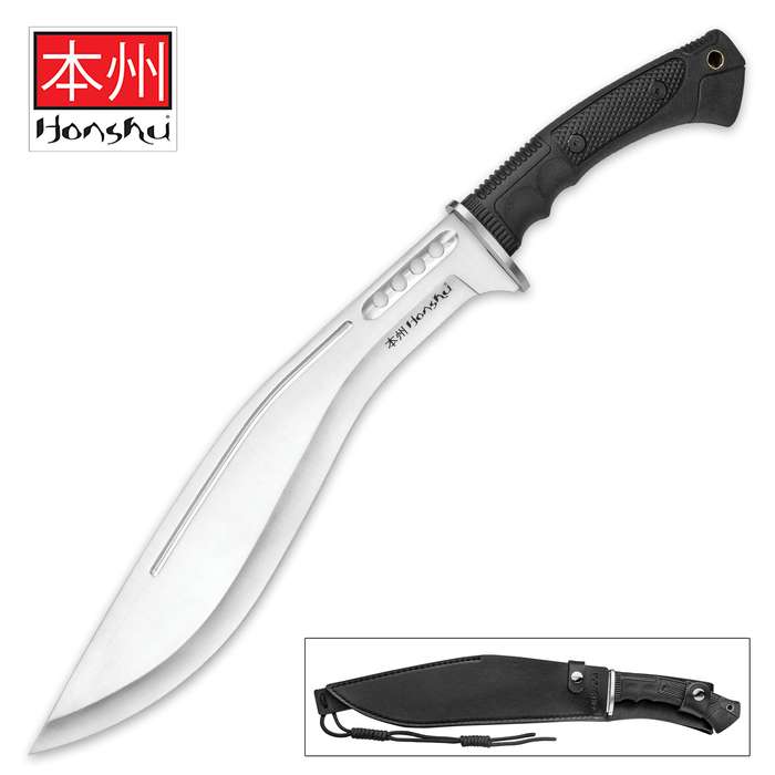 Honshu Boshin Kukri mit Gürtelscheide aus Echtleder 