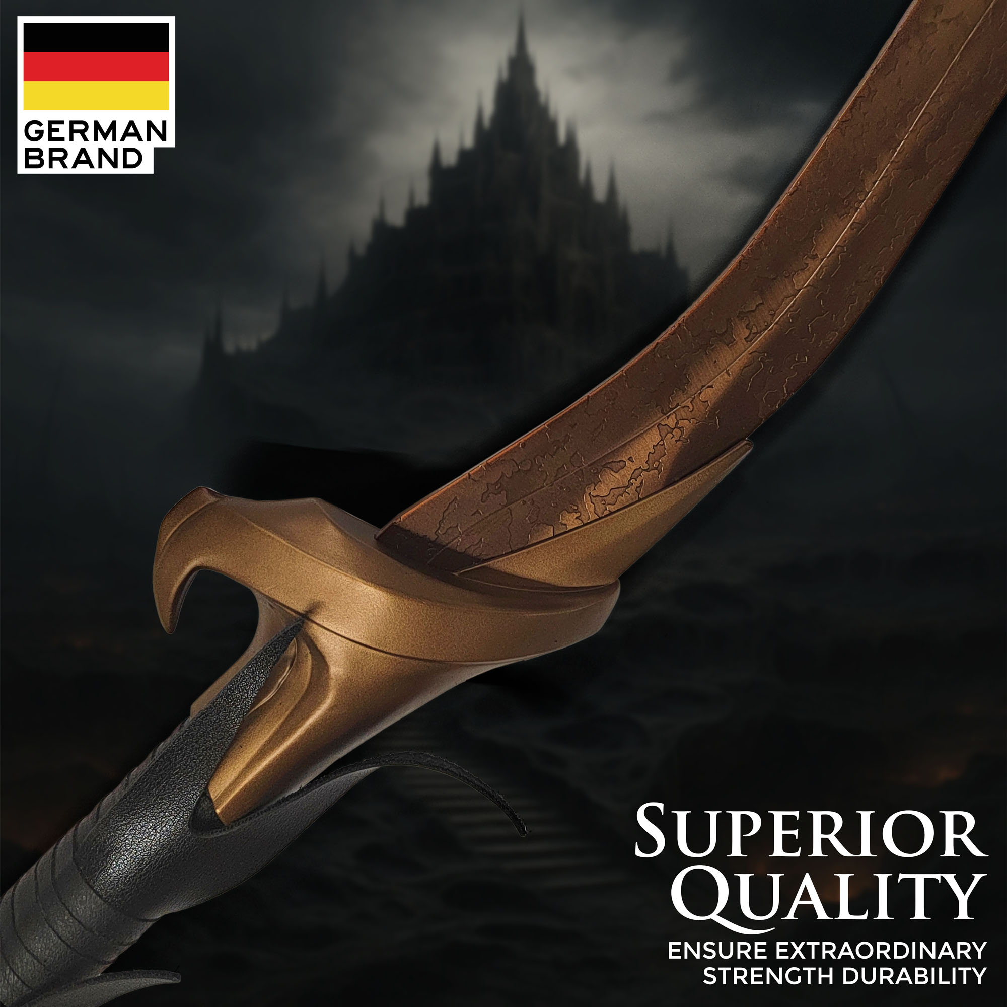 Elden Ring – Bloodhound’s Fang Großschwert – Replik mit Holzständer