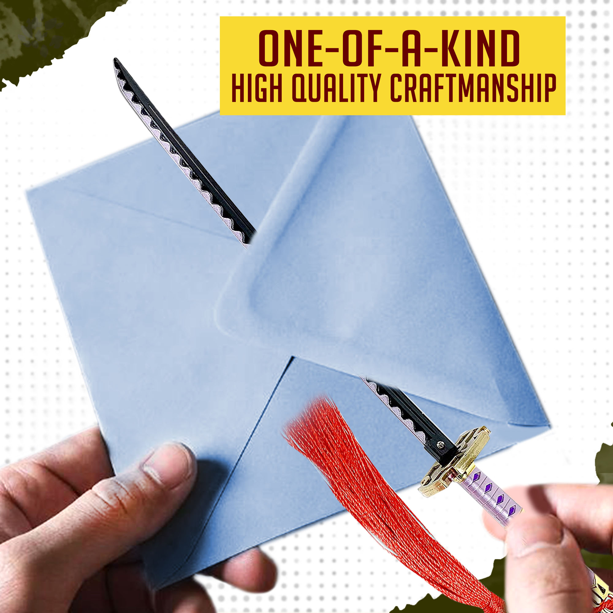 One Piece – Luffy Nidai Kitetsu Sword Letter Opener with Sheath and Stand