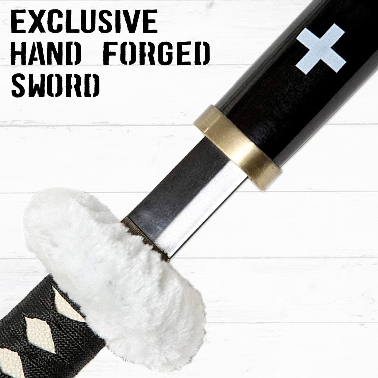 One Piece - Trafalgar Law sword brown handle 135 cm, hand forged