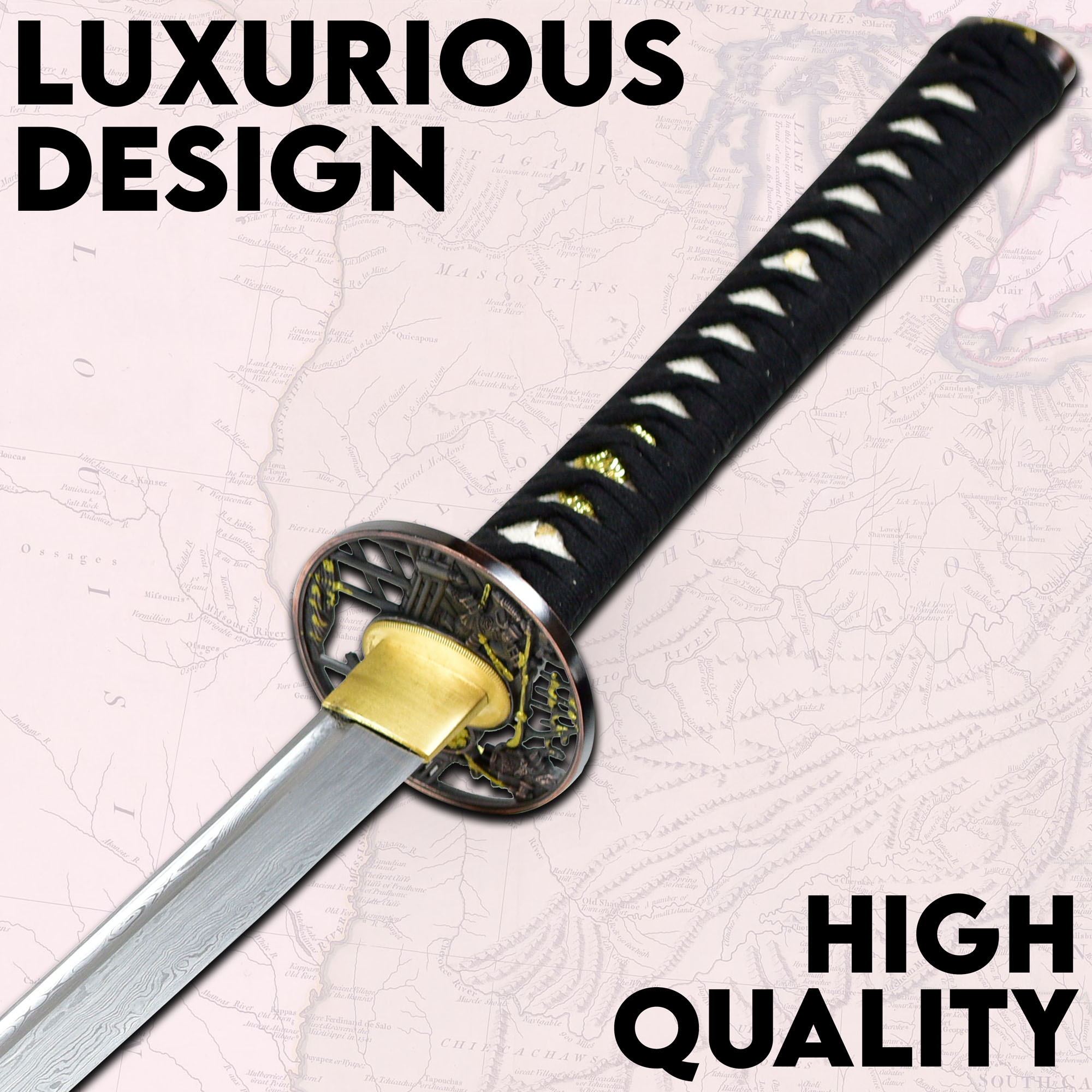 Akito, handgeschmiedet & gefaltet, Set