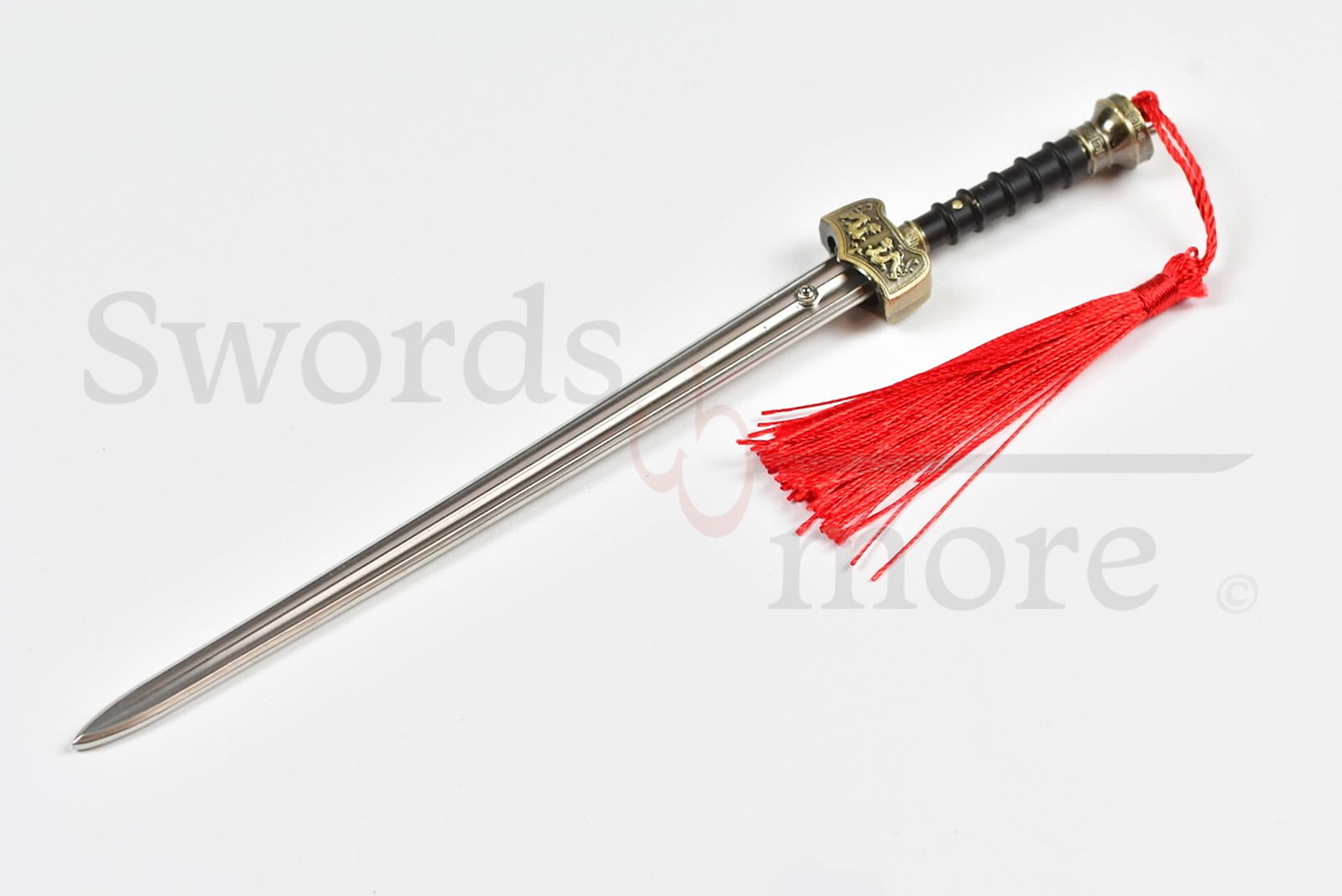 Tai Chi Sword - Kung Fu Jian Sword Letter Opener with Sheath and Stand 