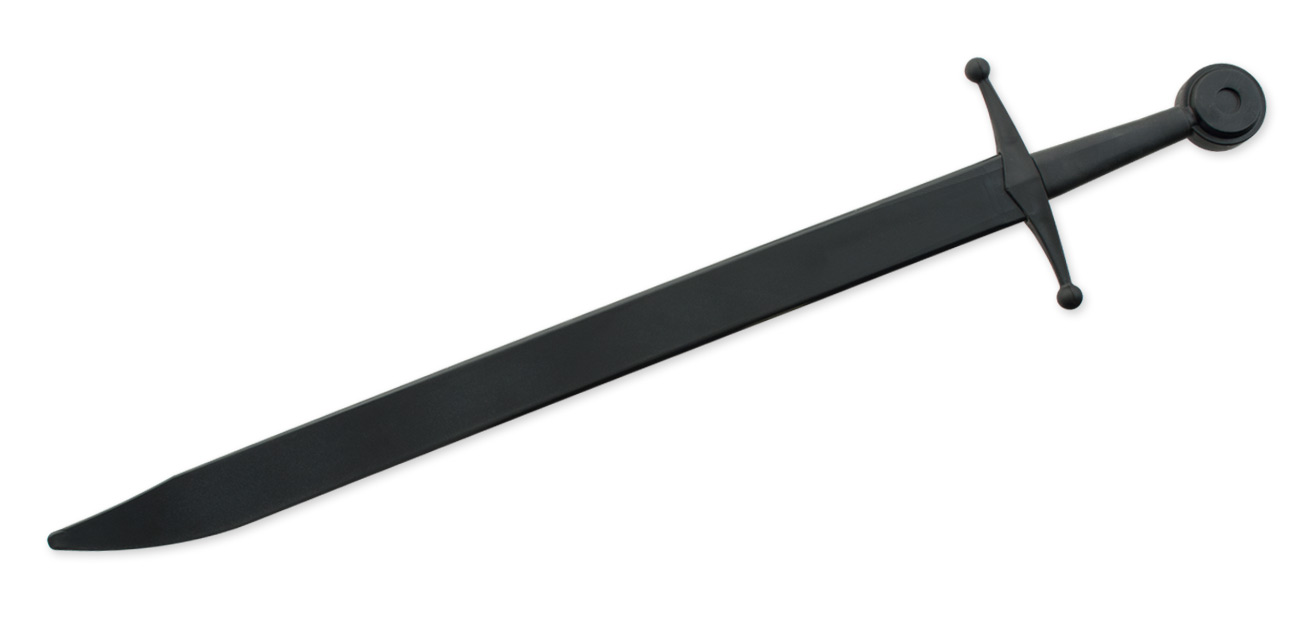 Synthetisches Falchion-Fechtschwert – Schwarze Klinge & Parierstange