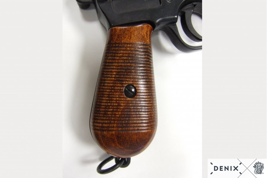 Mauser (pistol) black C 96 with wooden handle