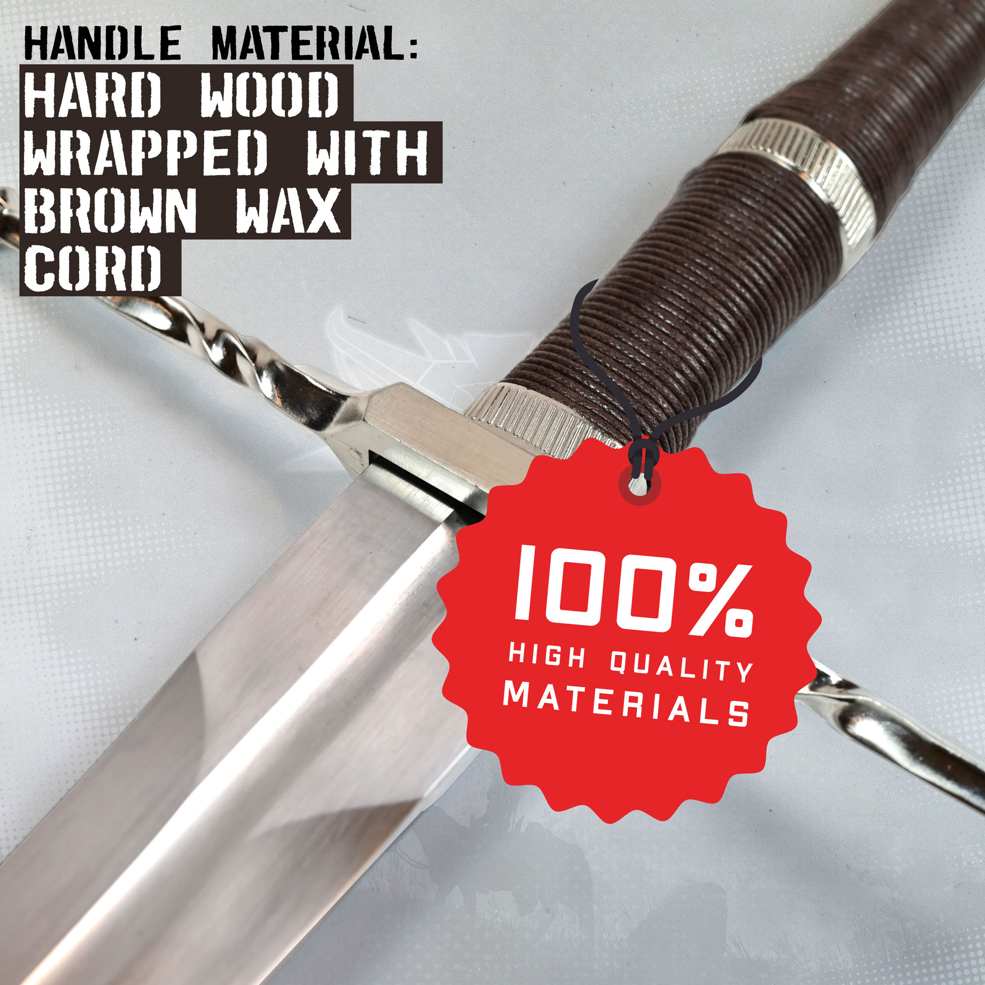 Witcher - Stahl Schwert mit Scheide, handgeschmiedet