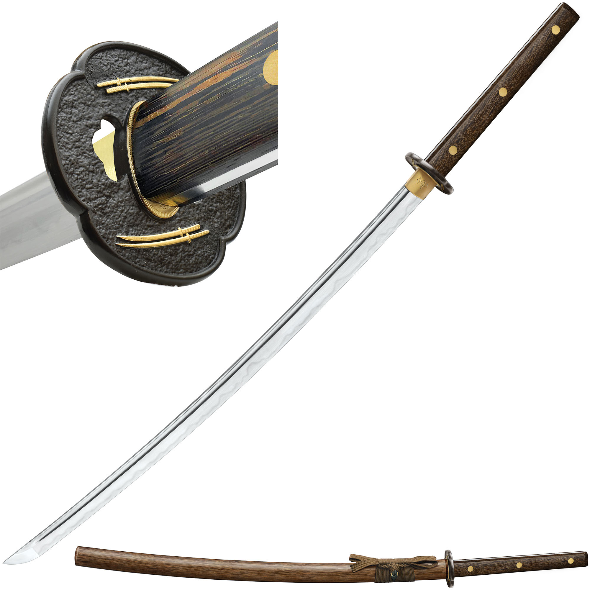 Shikoto Tigerwood Katana mit Scheide