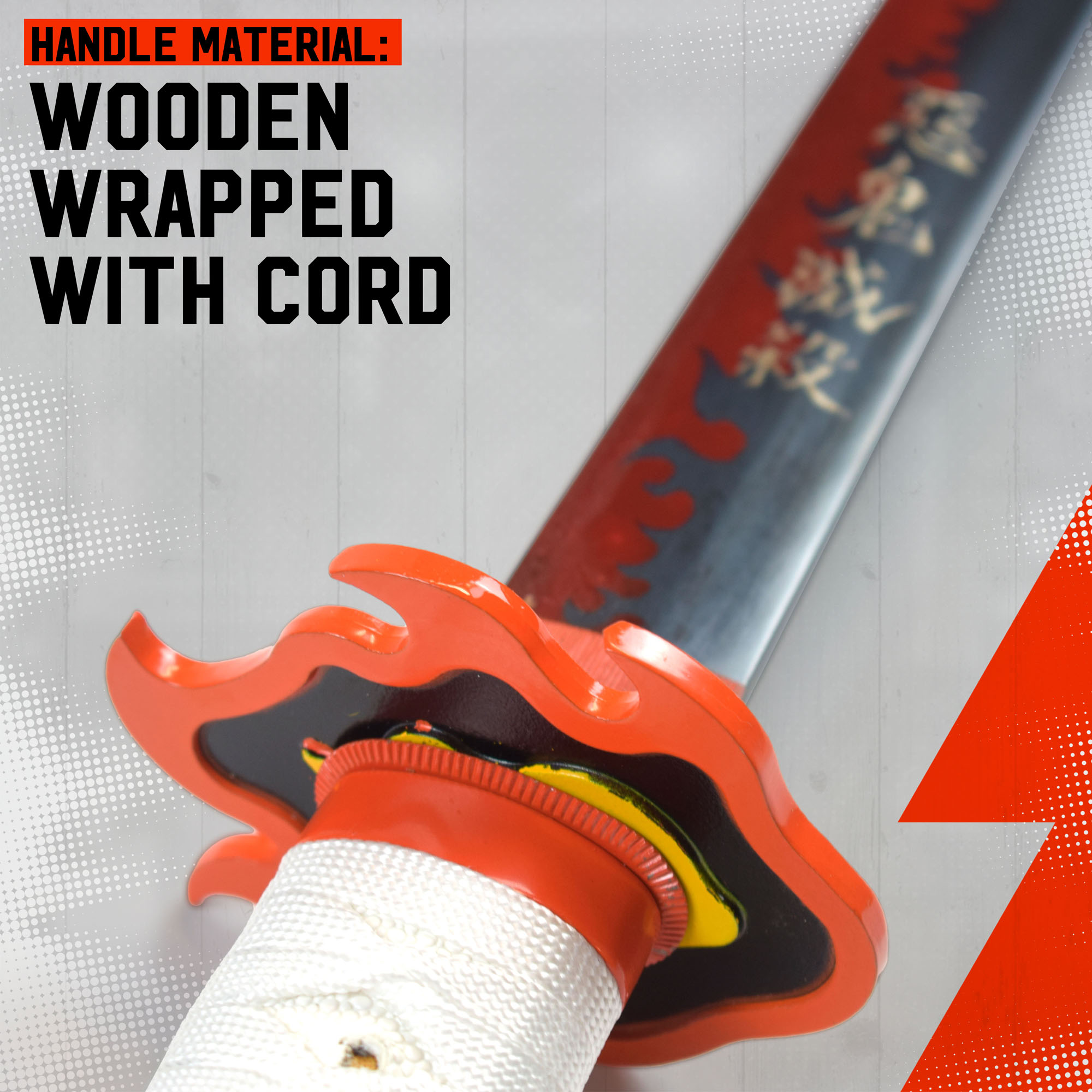 Demon Slayer: Kimetsu no Yaiba - Rengoku Kyoujurou Schwert - handgeschmiedet