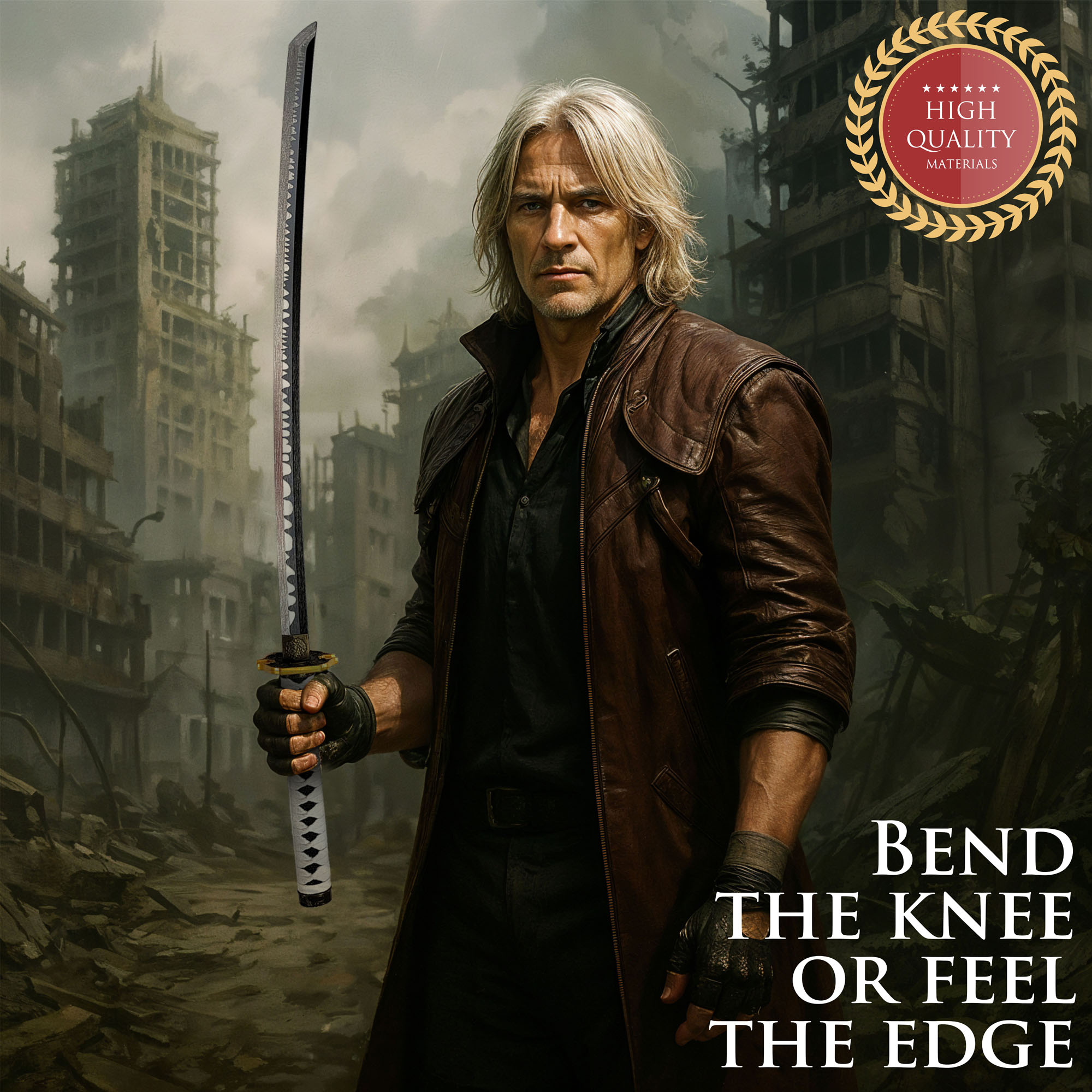 Devil May Cry 5 - Nero's Neues Schwert mit Scheide - Holzversion