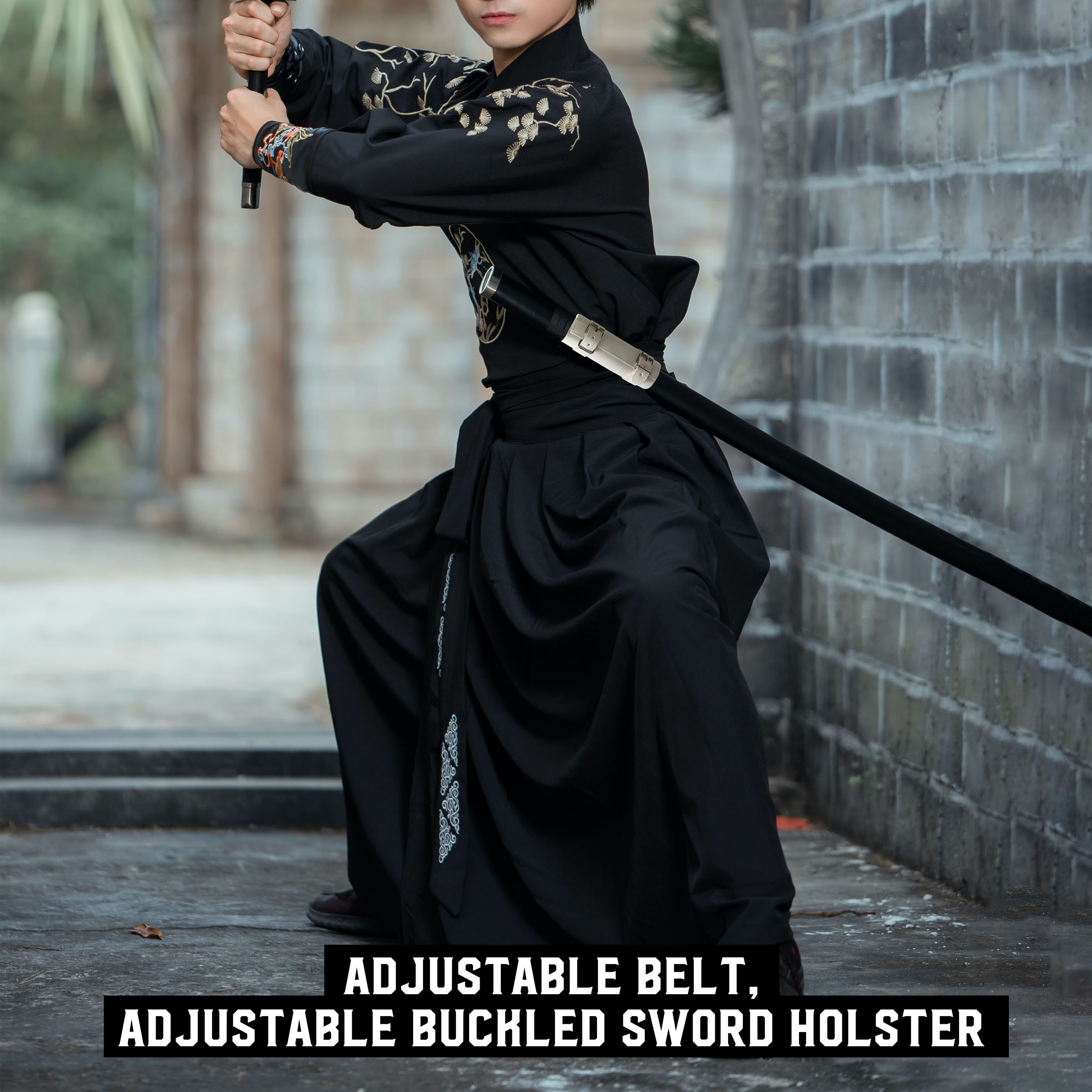 Katana Schwertgürtelhalter, weiß