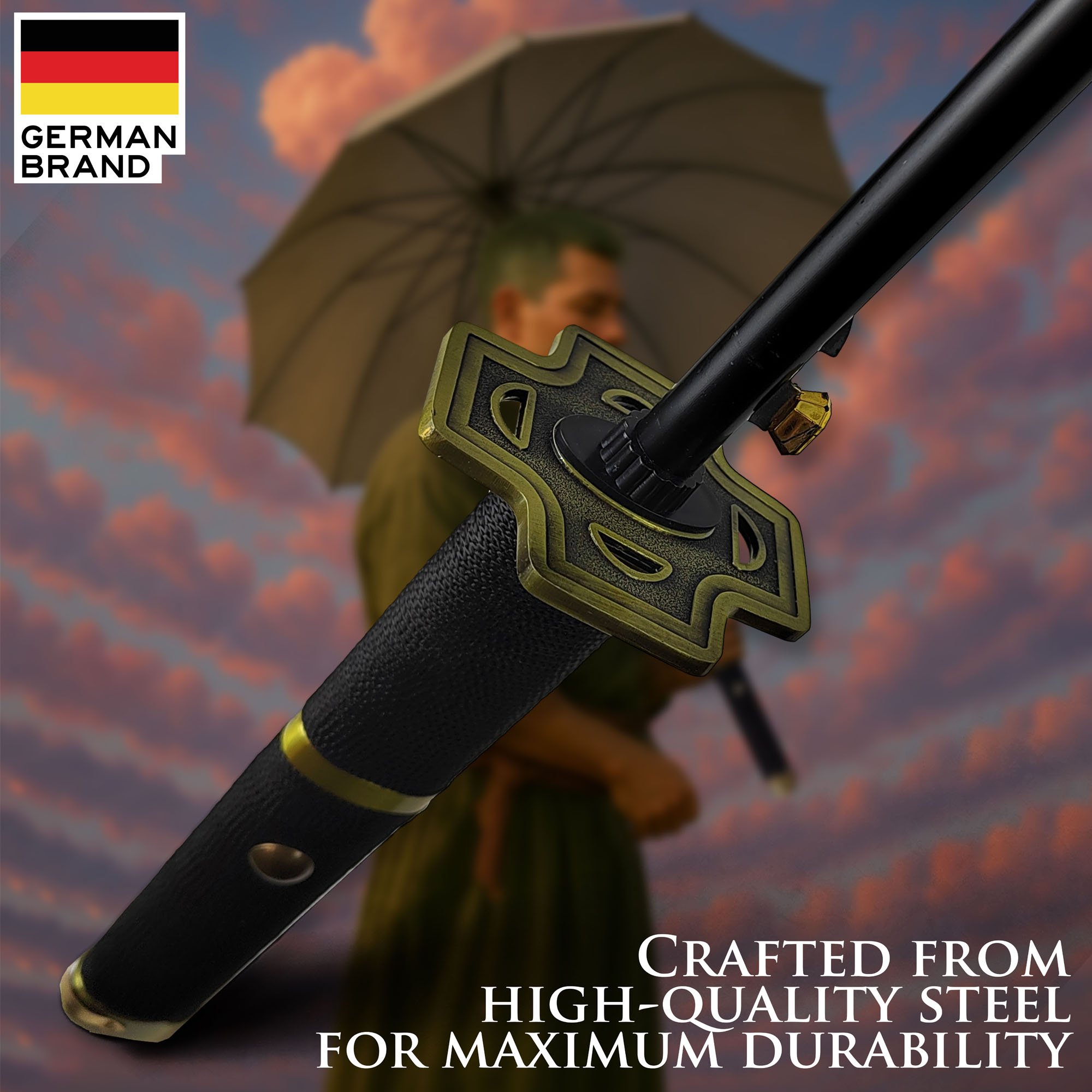 One Piece – Roronoa Zoro Yubashiri Katana Umbrella (16K Premium Version)