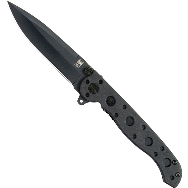 M16 Zytel EDC black plain spear-form blade