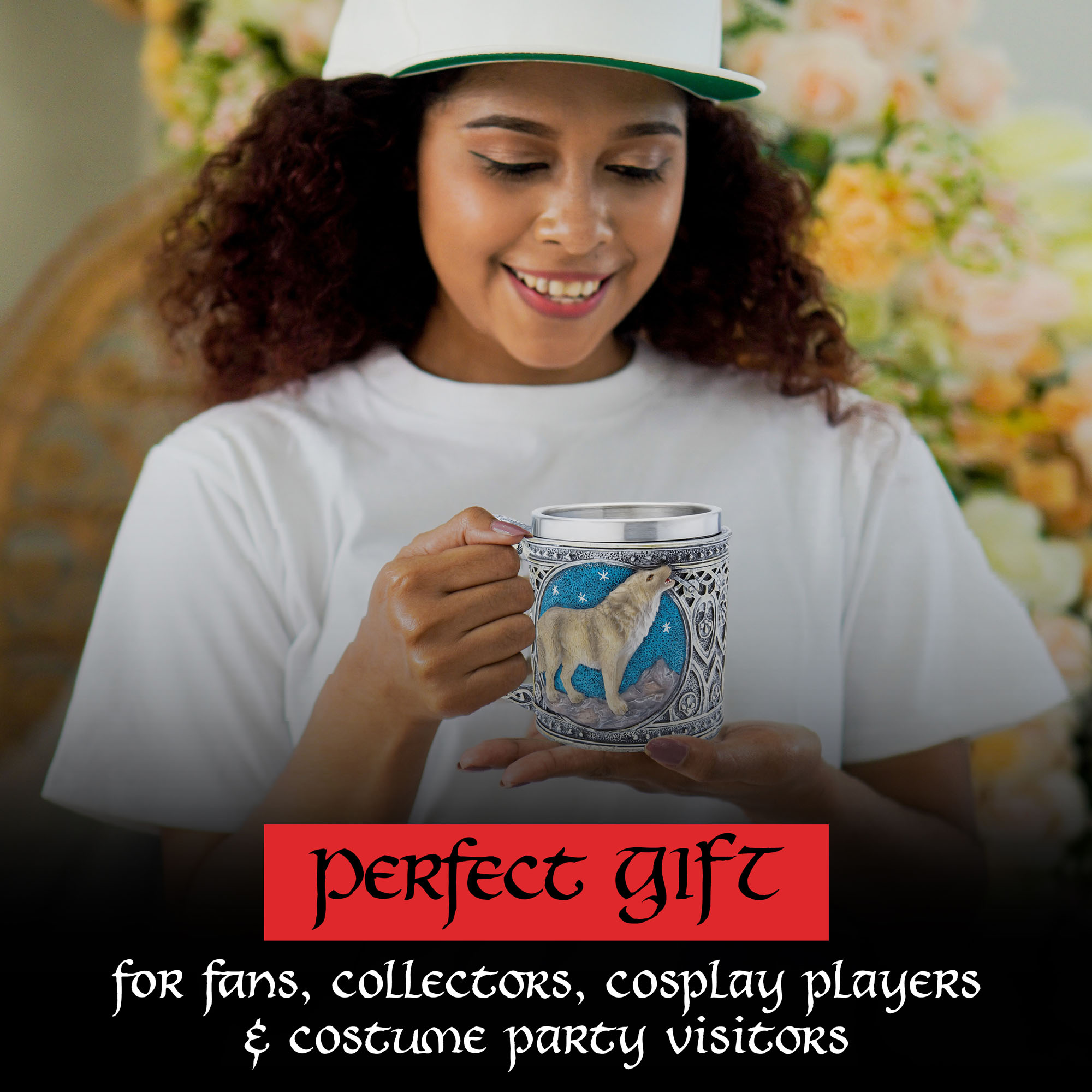 The Witcher - Geralt's Lone Wolf Fantasy Becher