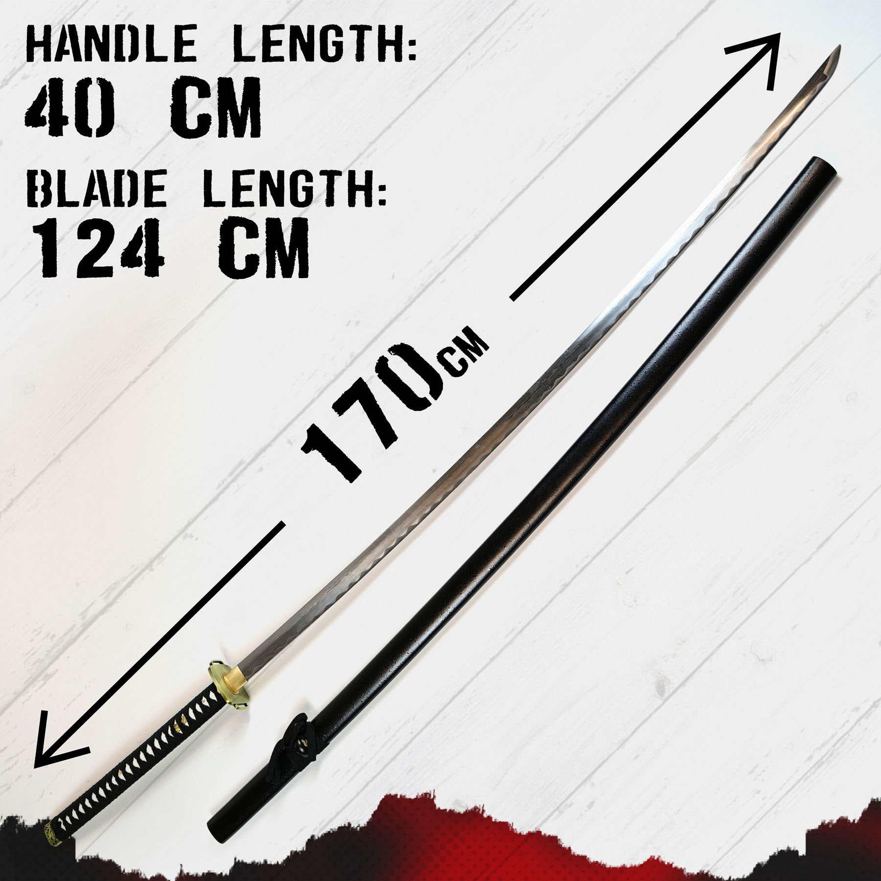 Sephiroth Masamune Sword - handforged, folded - set Sephiroth Masamune Sword - handforged, folded - set
