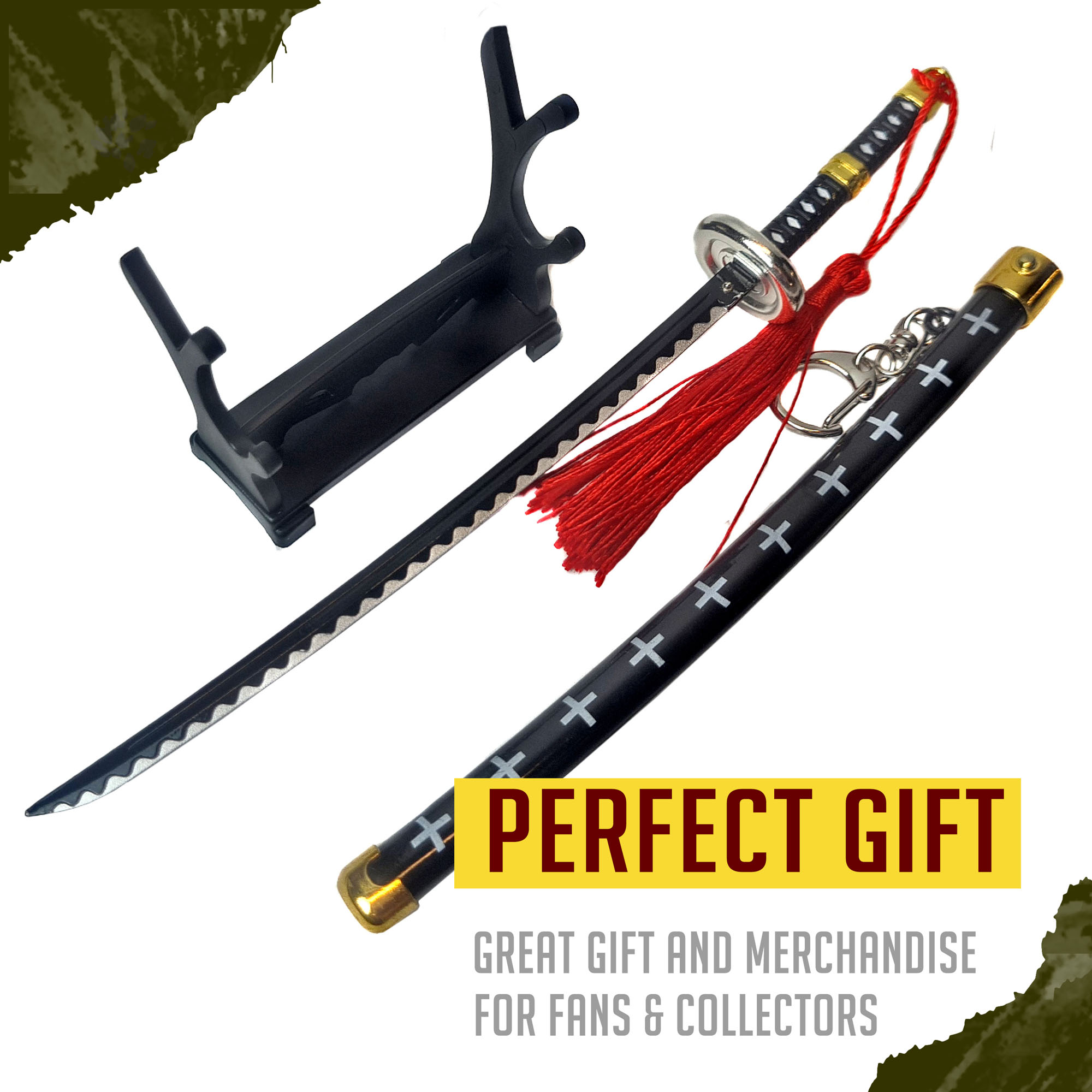 One Piece Sword – Trafalgar Law Sword Katana Letter Opener with Sheath and Stand