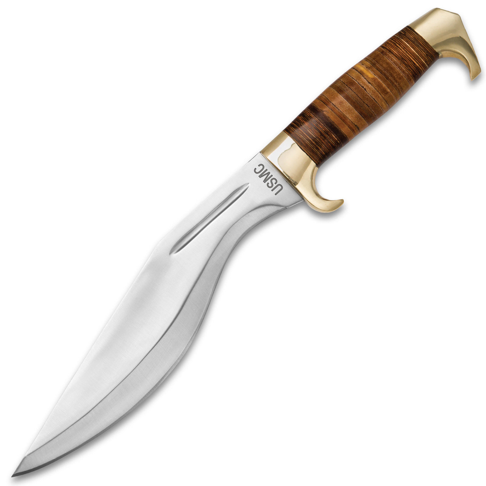 USMC Kukri mit Lederlamellen-Griff