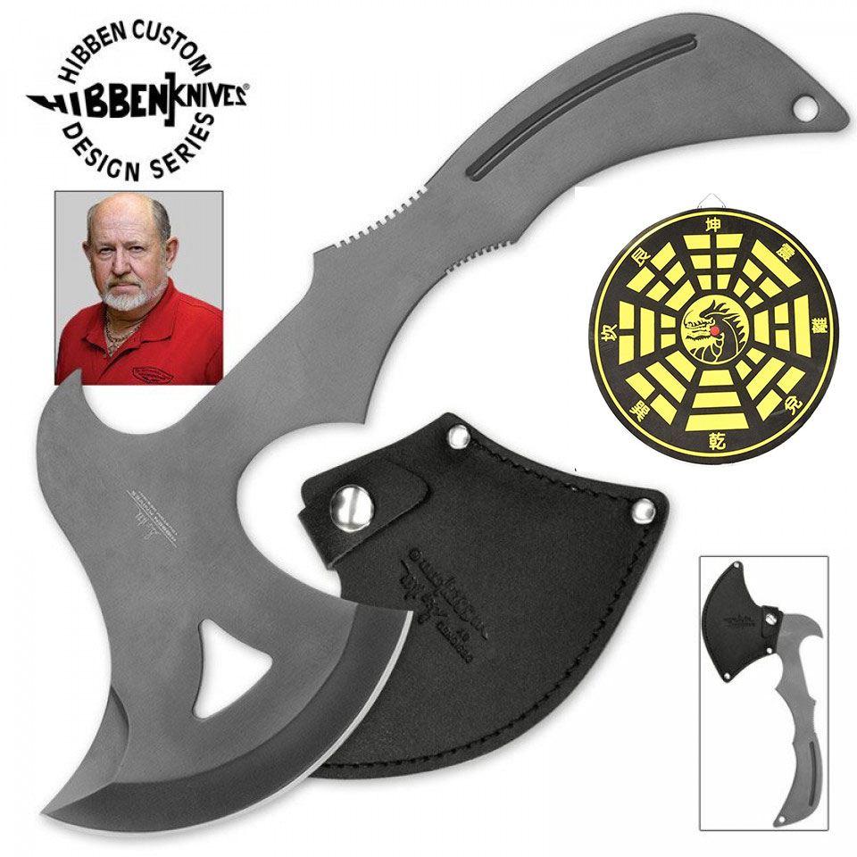 Gil Hibben Pro Wurfaxt mit Zielscheibe