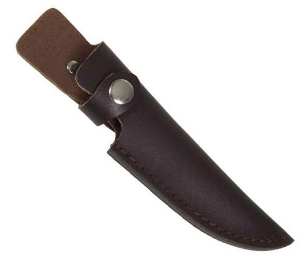 Elegantes Jagdmesser mit Lederscheide