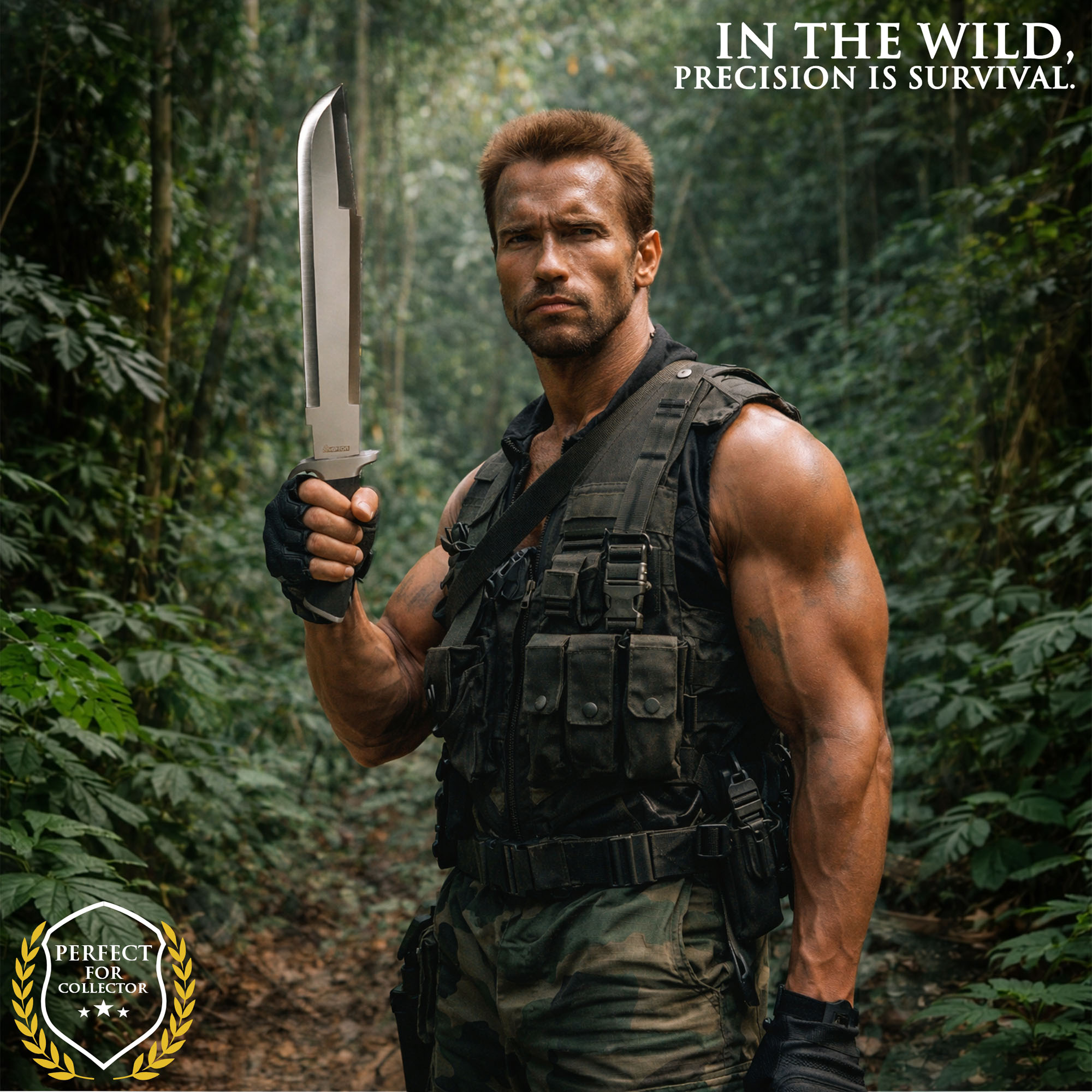 Predator Raptor Machete mit Scheide