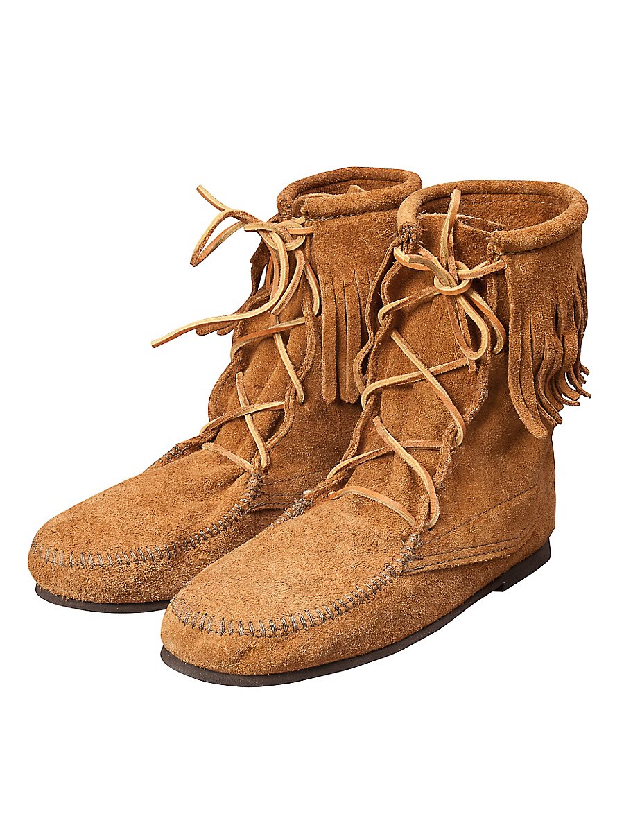 Suede half boots with fringe - Osceola, Size 40