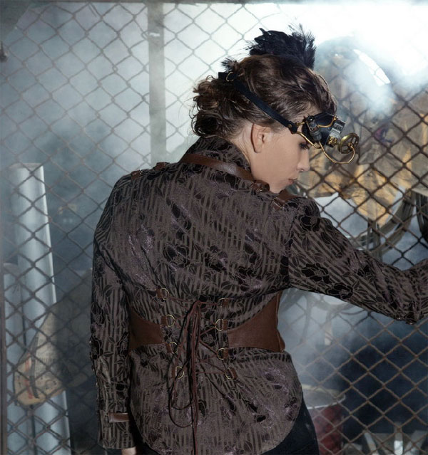 Monocle with LED black