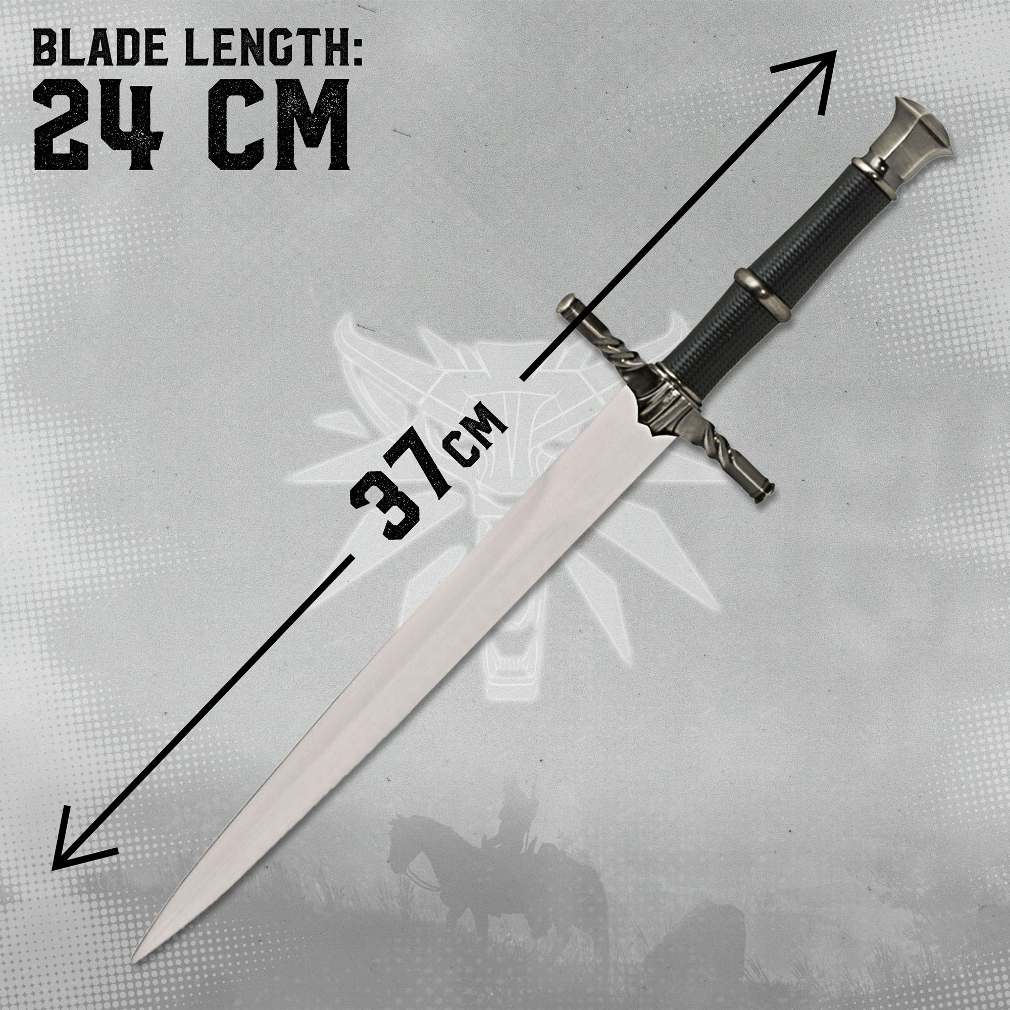 Witcher - steel dagger with sheath