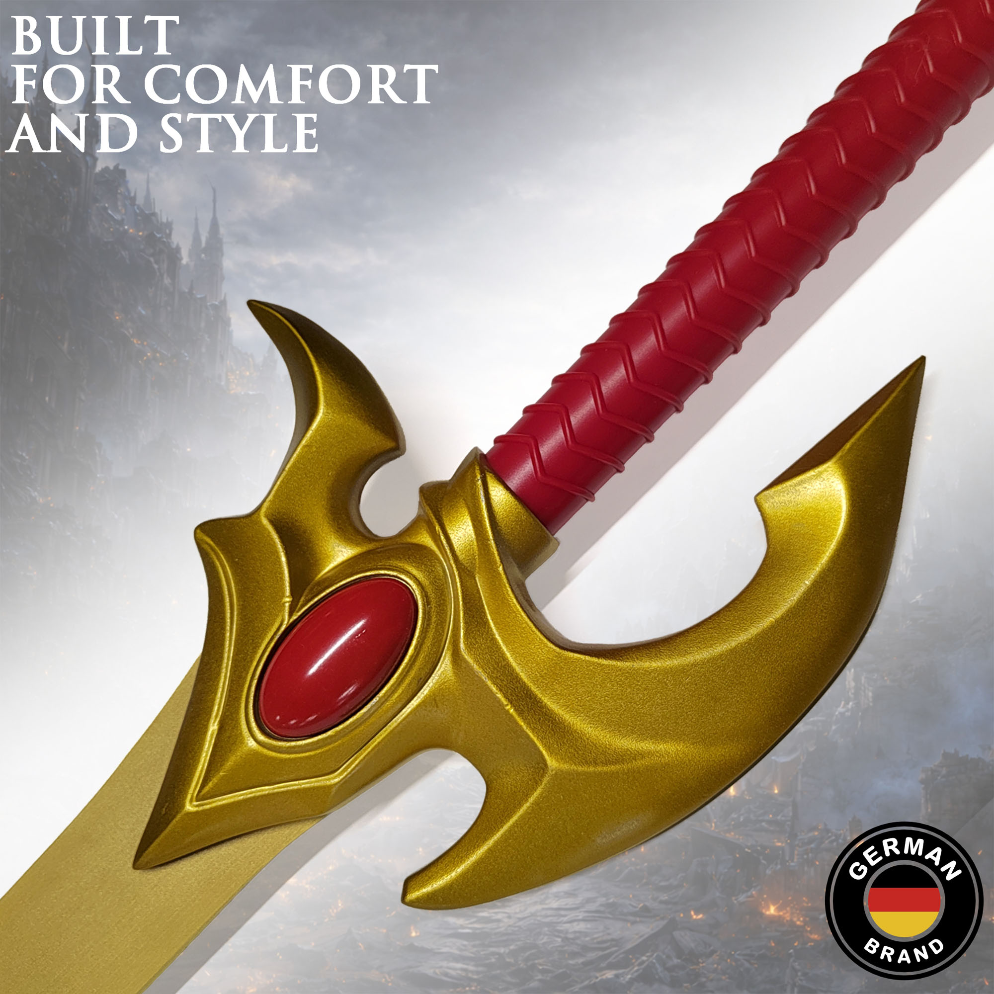 Solo Leveling – Cha Hae-In Sword with Scabbard – Gold Edition