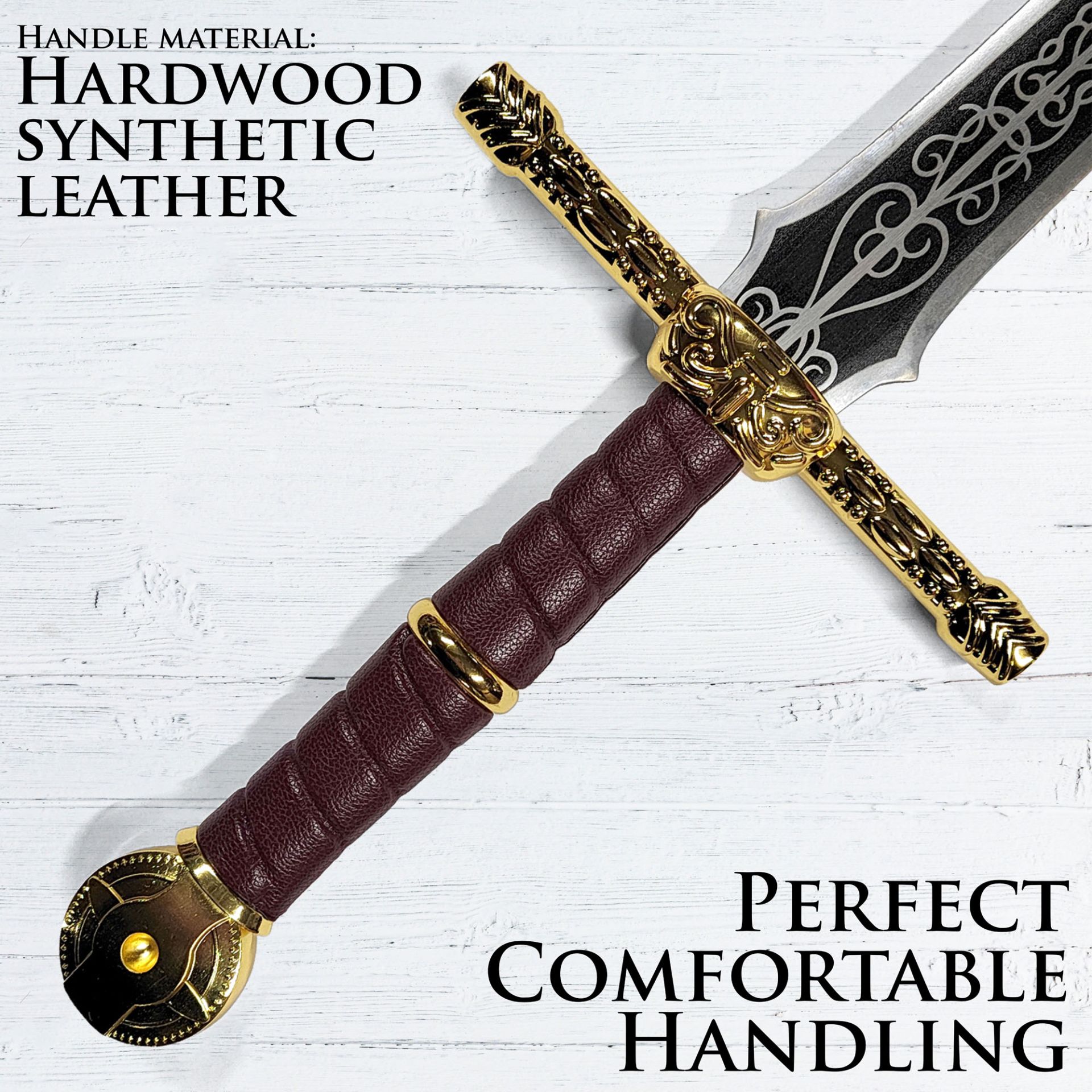 Elden Ring - Lordsworn's Schwert mit Scheide, Handgeschmiedete scharfe Klinge