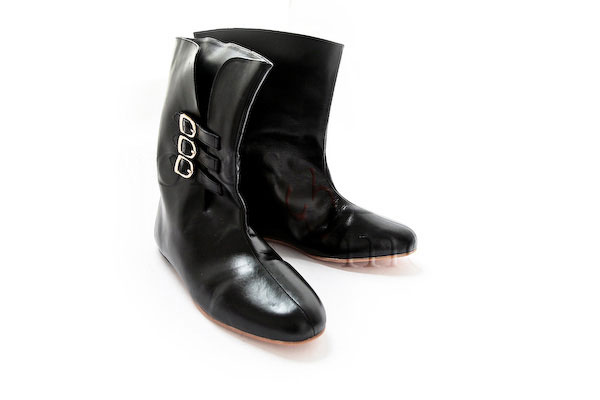 Medieval Leather Calf Boots, Size 6
