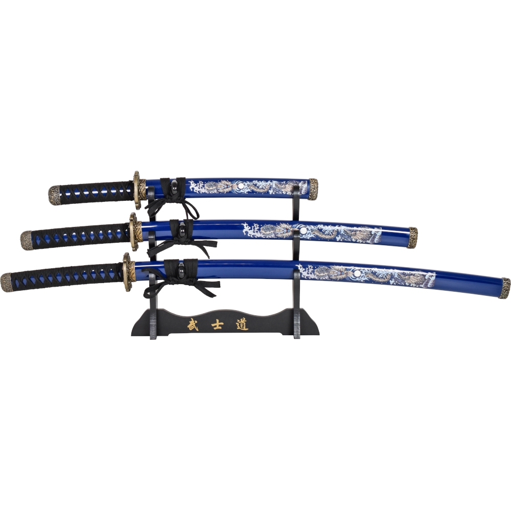 Samuraigarnitur Blue 4 tlg.